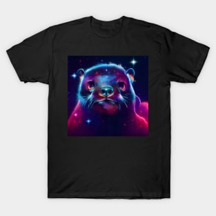 Otter Space Nebula - Grumpy Lycos T-Shirt